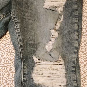 Torrid Cropped Boyfriend Jeans Vintage Stretch 22